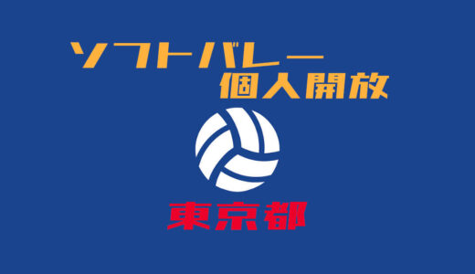 【ソフトバレー】東京都個人開放【2022年度版】