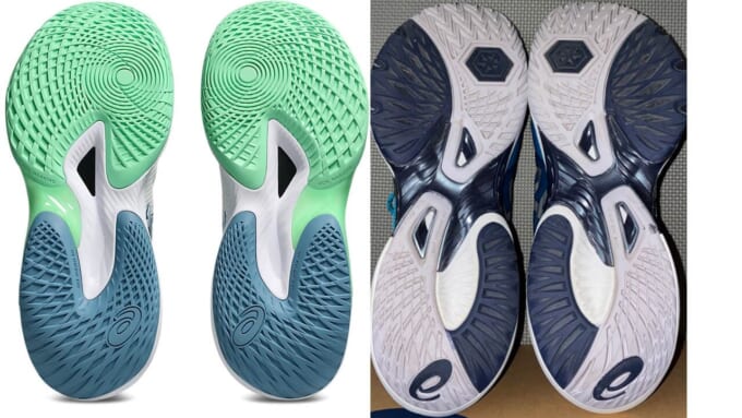 メタライズの靴底